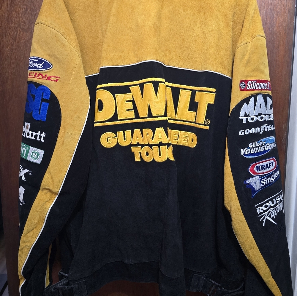 Matt Kenseth suede leather 2XL heavyweight jacket